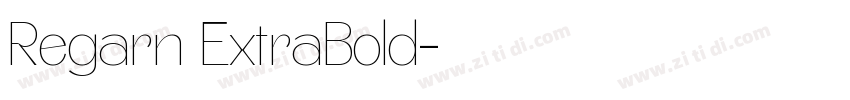 Regarn ExtraBold字体转换